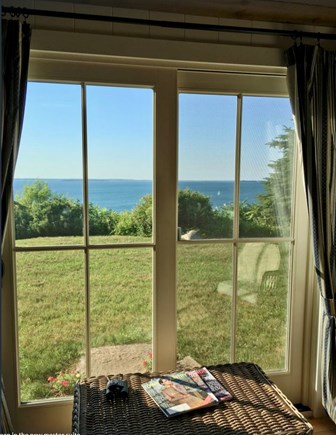 Plymouth, Manomet MA vacation rental - French doors to lawn in new master suite addition