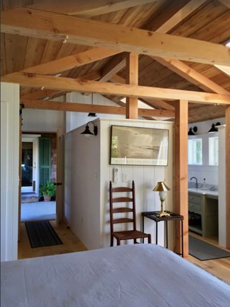 Plymouth, Manomet MA vacation rental - New timber framed master suite 180° ocean views