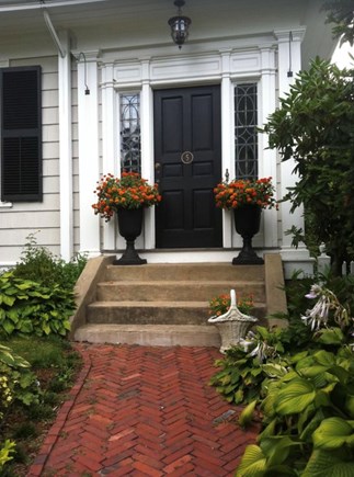 Plymouth Historic District MA vacation rental - Leaded glass sidelights at your handsome entrance.