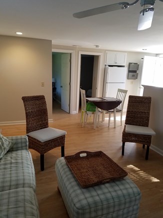Harwich Port, Red River Beach Cape Cod vacation rental - Living room open to the dining area