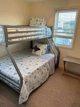 Plymouth, White Horse Beach MA vacation rental - Bedroom #3: A double and a twin bunk bed, a great kids room!
