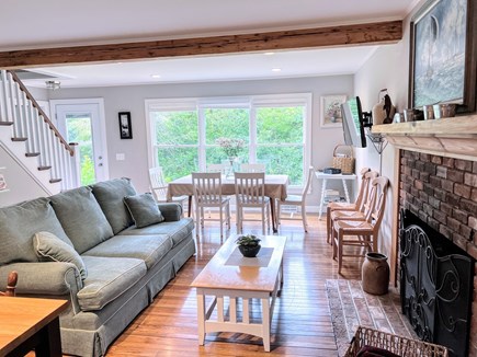 In The Heart of Brewster Cape Cod vacation rental - Open kitchen floor plan with beautiful natural light.