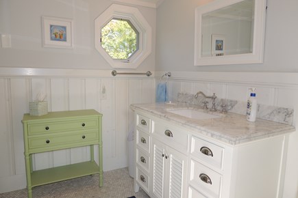 Harwich Port Cape Cod vacation rental - Second floor shared full bath with walk in shower