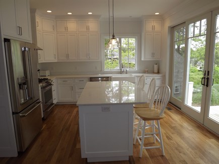 Chatham Cape Cod vacation rental - Kitchen With Island and Gleaming Granite Countertops.