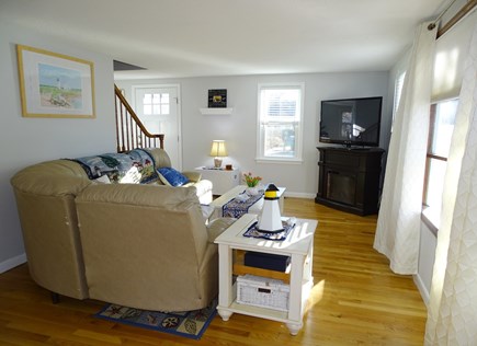 Falmouth, Teaticket Cape Cod vacation rental - Updated living room with flat screen TV