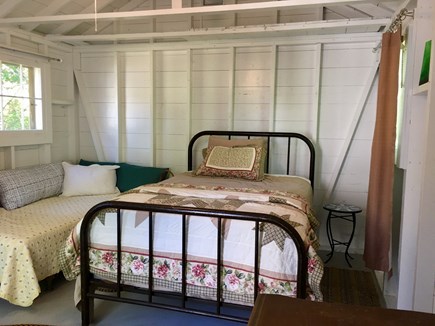 Brewster Cape Cod vacation rental - Double bed + twin bed/sofa in the cottage + room for the air bed