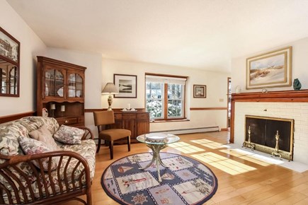 Falmouth, Old Silver Beach Cape Cod vacation rental - Comfortable Sitting area in front of fireplace