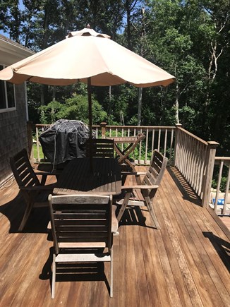 Falmouth, Old Silver Beach Cape Cod vacation rental - Large deck, perfect for grilling.  Overlooks new patio.