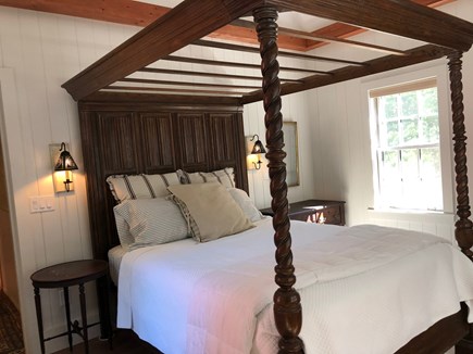 Sagamore Beach Cape Cod vacation rental - Queen 2 story vaulted bedroom with full shower bath