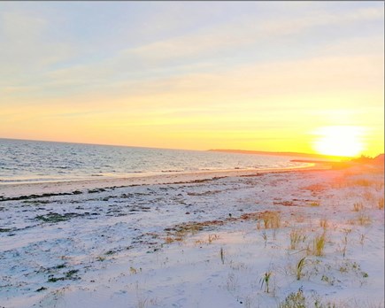 West Yarmouth Cape Cod vacation rental - Sunset on the beach