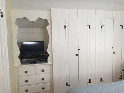 Dennis Port Cape Cod vacation rental - Queen bedroom w/television & plenty of closet space