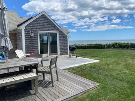 Dennis Port Cape Cod vacation rental - Deck dining and comfortable outdoor living set