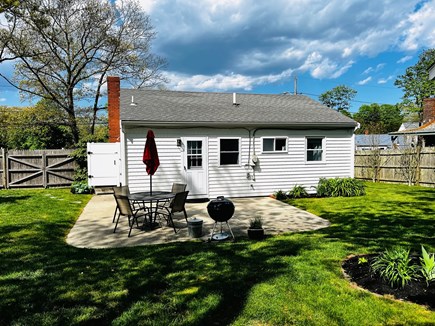 Plymouth, Priscilla Beach MA vacation rental - Large patio and sitting area right off the kitchen with grille