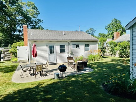 Plymouth, Priscilla Beach MA vacation rental - Additional Backyard seating with charcoal grille.