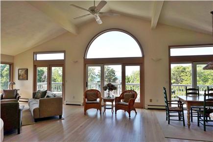 Falmouth, Sippewissett Cape Cod vacation rental - Our spacious, light-filled Great Room with ocean and sunset views