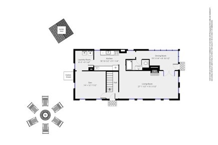 Wellfleet Cape Cod vacation rental - First Floor Plan