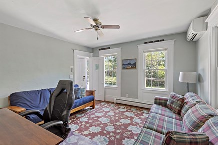 Wellfleet Cape Cod vacation rental - Den with futon, ceiling fan, mini spilt AC unit and desk