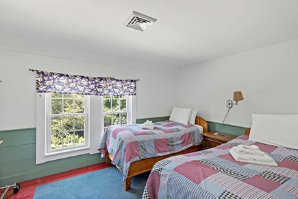 Wellfleet Cape Cod vacation rental - Twin bedroom 1 with two twin beds and central AC Vents