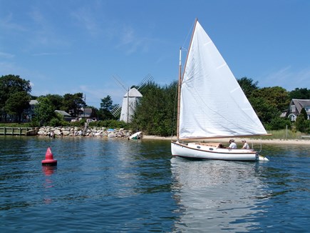 Yarmouth, Bass River Cape Cod vacation rental - Catboat sails by your house, the windmill.