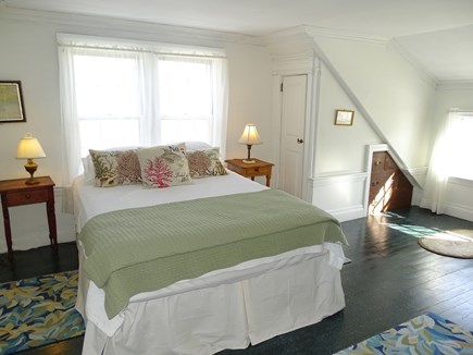 Yarmouth, Bass River Cape Cod vacation rental - Queen bedroom upstairs with fireplace, water views
