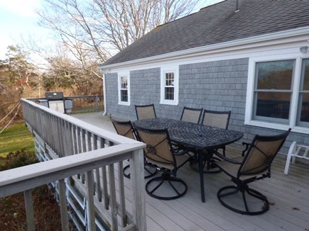 Dennis, East Dennnis Cape Cod vacation rental - Furniture and table on back deck