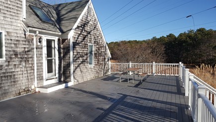 Eastham Cape Cod vacation rental - Just renovated private back deck. Furnished for the season.