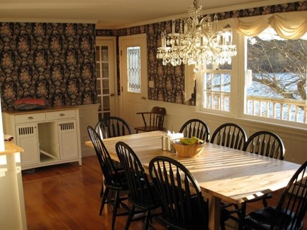 Eastham Cape Cod vacation rental - Dining room no longer has this wallpaper.