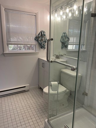 Popponesset Cape Cod vacation rental - Bathroom with glass stand up rain shower