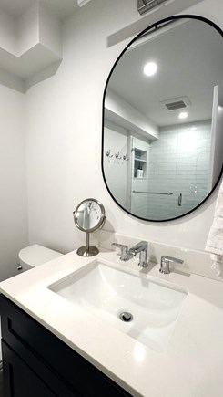 Popponesset Cape Cod vacation rental - Lower level bathroom with glass and tile shower