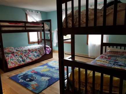 Eastham Cape Cod vacation rental - Kid's room with two bunk beds, each with a trundle underneath