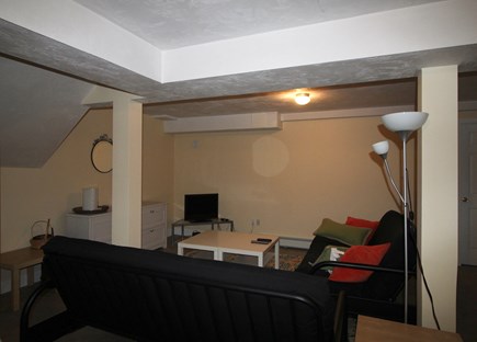 Truro Cape Cod vacation rental - Lower level family room with two futons and TV