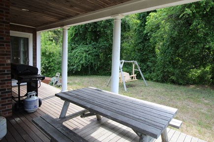 Truro Cape Cod vacation rental - Gas grille and outdoor dining