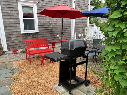 Provincetown Cape Cod vacation rental - Exclusive outside Grilling area.  table and chairs not in photo
