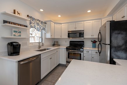 Falmouth Cape Cod vacation rental - Kitchen w/ new Quartz countertops and stainless steel appliances