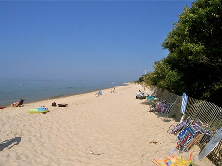 Brewster Cape Cod vacation rental - Beach looking east -- one of Brewster's very best.
Just a three-minute walk from the house.