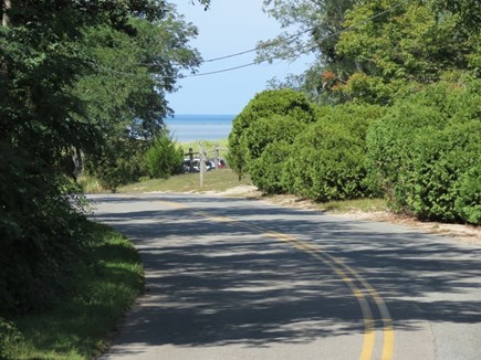 Brewster Cape Cod vacation rental - The view from in front of the house to the bay.  That's how close you are to the beach.