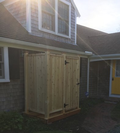 Brewster Cape Cod vacation rental - Rinse off the sand in the big outdoor shower!