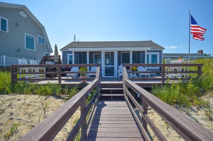 East Sandwich Cape Cod vacation rental - BBQ, cup of coffee, a cold beer, and Cape Cod Bay!