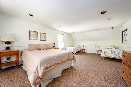 Wellfleet, Ocean Side near Indian Neck Cape Cod vacation rental - Upstairs Bedroom #1. Memory foam mattresses, mini-split a/c.