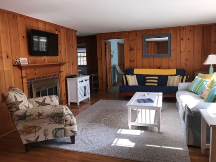 South Dennis Cape Cod vacation rental - Living Room (wifi, basic cable, DVD player)
