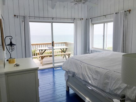 Dennis Cape Cod vacation rental - Master bedroom opens to huge waterfront deck