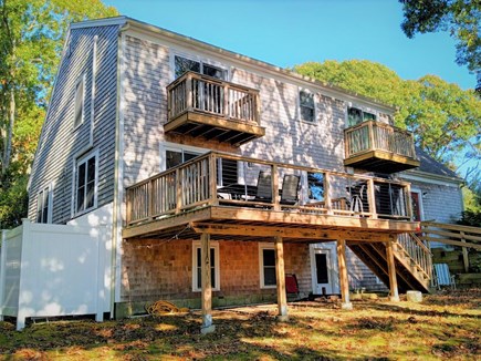 Yarmouthport Cape Cod vacation rental - MULTIPLE DECKS on back of home!