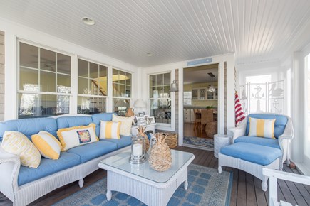 Dennis, Mayflower Beach Cape Cod vacation rental - Bright & Sunny screened in porch