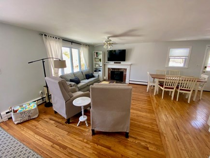 Hyannis Cape Cod vacation rental - Living room and dining area
