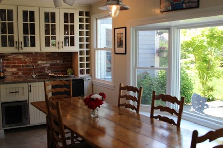 South Orleans on Pleasant Bay Cape Cod vacation rental - Dining Area in Main House Kitchen