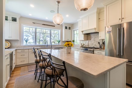 East Falmouth Cape Cod vacation rental - Kitchen with 8 ft center island
