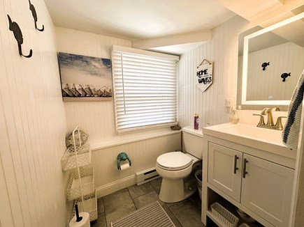 EASTHAM Cape Cod vacation rental - Bright and clean half bath downstairs off the den/bedroom