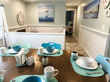 EASTHAM Cape Cod vacation rental - Large dining space seats 6 with ease (plus outdoor dining table)