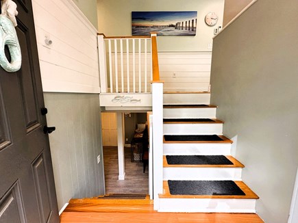 EASTHAM Cape Cod vacation rental - View from front door- upstairs/downstairs living spaces