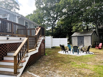 EASTHAM Cape Cod vacation rental - New fire pit in back yard - bring on the s'mores!